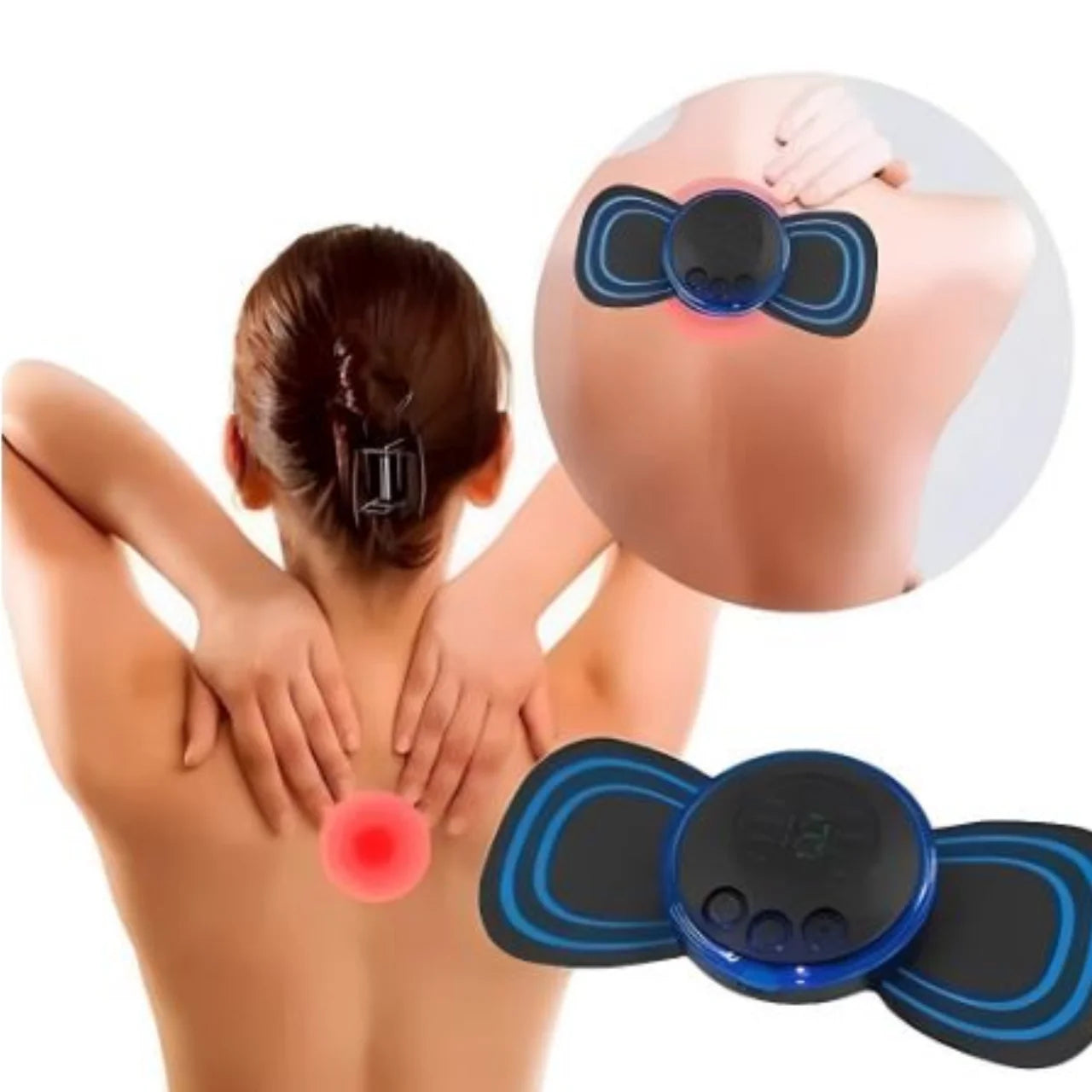 Massageador Corporal Elétrico EMS – Alívio de Dores e Relaxamento Muscular