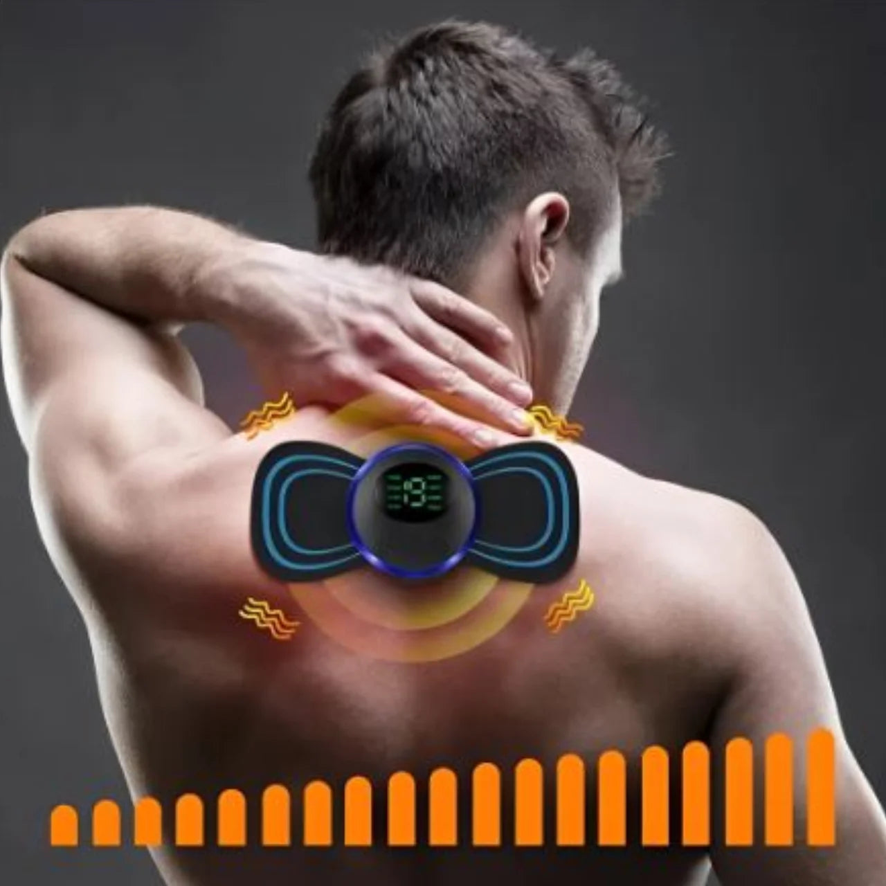 Massageador Corporal Elétrico EMS – Alívio de Dores e Relaxamento Muscular