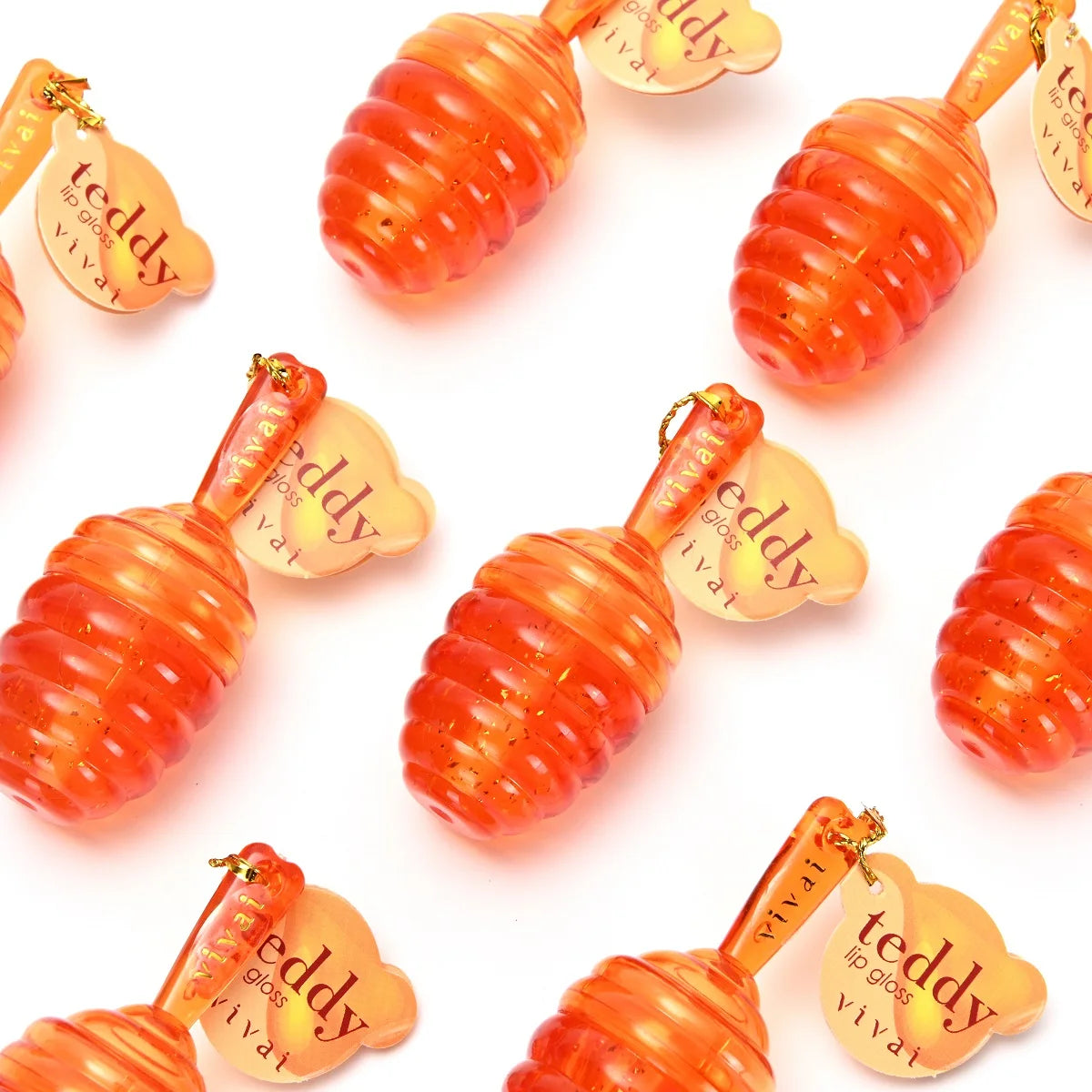 Gloss Labial Hidratante Teddy Vivai – Efeito Lábios Macios com Brilho Natural e Aroma de Mel